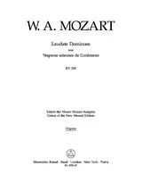 Wolfgang Amadeus Mozart Notenblätter Laudate Dominum KV339