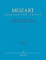 Wolfgang Amadeus Mozart Notenblätter Laudate dominum KV339