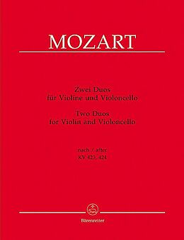 Wolfgang Amadeus Mozart Notenblätter 2 Duos nach KV423 und KV424 für Violine