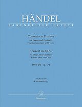 Georg Friedrich Händel Notenblätter Vierter Satz aus dem Konzert F-Dur op.4,4