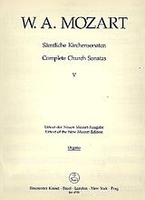 Wolfgang Amadeus Mozart Notenblätter Kirchensonate C-Dur KV263 für