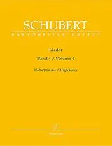 Franz Schubert Notenblätter Schubert Lieder Band 4 für Gesang