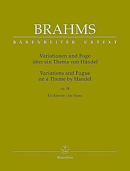 Johannes Brahms Notenblätter Variationen und Fuge über ein Thema von Händel op.24