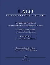 Edouard Victor Antoine Lalo Notenblätter Konzert d-Moll