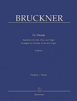Anton Bruckner Notenblätter Te Deum bearbeitet für