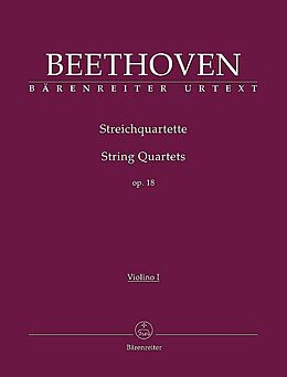 Ludwig van Beethoven Notenblätter Streichquartette op.18