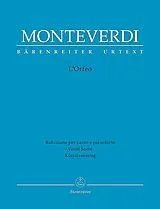 Claudio Monteverdi Notenblätter LOrfeo