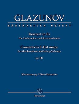 Alexander Glasunow Notenblätter Konzert Es-Dur op.109