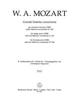 Wolfgang Amadeus Mozart Notenblätter Grande sestetto concertante nach der Sinfonia concertante KV364