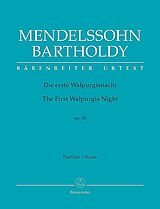 Felix Mendelssohn-Bartholdy Notenblätter Die erste Walpurgisnacht op.60 für Soli