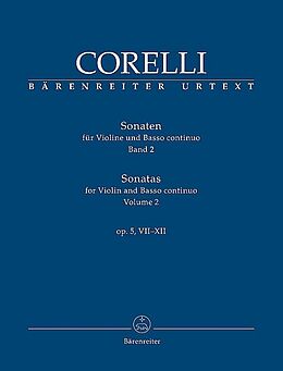 Arcangelo Corelli Notenblätter Sonaten op.5 Band 2 (Nr.7-12)