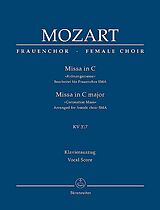 Wolfgang Amadeus Mozart Notenblätter Missa C-Dur KV317 für Soli, Frauenchor