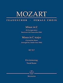 Wolfgang Amadeus Mozart Notenblätter Missa C-Dur KV317 für Soli, Frauenchor
