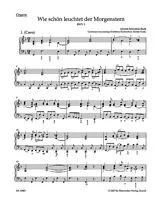 Johann Sebastian Bach Notenblätter Wie schön leuchtet der Morgenstern