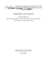 Andrea Lorenzo Scartazzini Notenblätter Nachttief und Mond für Countertenor