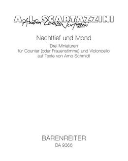 Andrea Lorenzo Scartazzini Notenblätter Nachttief und Mond für Countertenor