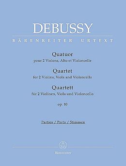 Claude Debussy Notenblätter Streichquartett op.10