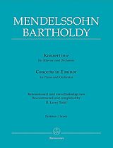 Felix Mendelssohn-Bartholdy Notenblätter Konzert e-Moll Nr.3 für Klavier