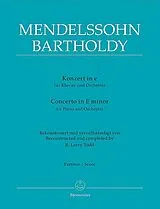 Felix Mendelssohn-Bartholdy Notenblätter Konzert e-Moll Nr.3 für Klavier