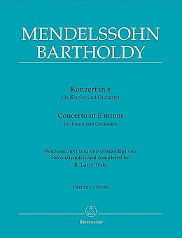 Felix Mendelssohn-Bartholdy Notenblätter Konzert e-Moll Nr.3 für Klavier