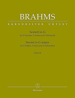 Johannes Brahms Notenblätter Sextett G-Dur op.36 für 2 Violinen