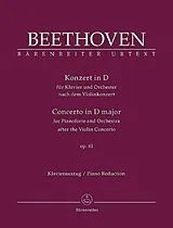 Ludwig van Beethoven Notenblätter Konzert D-Dur op.61 für Klavier und Orchester