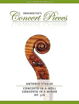 Antonio Vivaldi Notenblätter Konzert a-Moll op.3,6 RV356