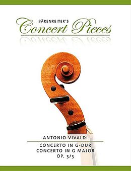 Antonio Vivaldi Notenblätter Konzert G-Dur op.3,3 für Violine