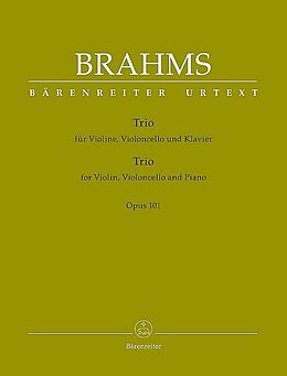 Johannes Brahms Notenblätter Trio op.101 für Violine, Violoncello