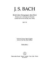 Johann Sebastian Bach Notenblätter Brich dem Hungrigen dein Brot BWV39