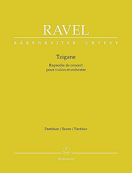 Maurice Ravel Notenblätter Tzigane für Violine und Orchester