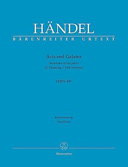 Georg Friedrich Händel Notenblätter Acis and Galatea HWV49b (2. Fassung)