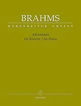 Johannes Brahms Notenblätter Albumblatt