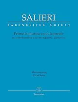 Antonio Salieri Notenblätter Prima la musica e poi le parole