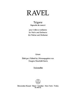 Maurice Ravel Notenblätter Tzigane