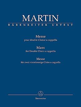 Frank Martin Notenblätter Messe pour double choeur