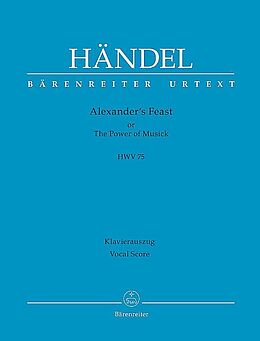 Georg Friedrich Händel Notenblätter Alexanders Feast or The Power of Musick