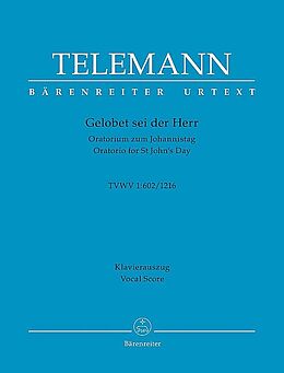 Georg Philipp Telemann Notenblätter Gelobet sei der Herr der Gott Israel TWV1-602/1216