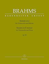 Johannes Brahms Notenblätter Sonate e-Moll op.38