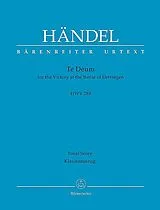 Georg Friedrich Händel Notenblätter Dettinger Te Deum HWV283