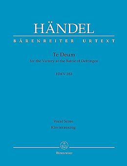 Georg Friedrich Händel Notenblätter Dettinger Te Deum HWV283