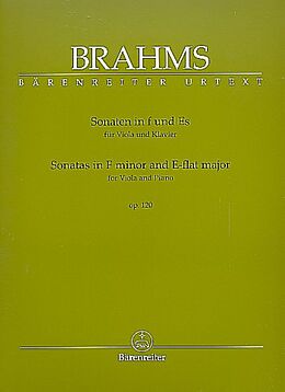 Johannes Brahms Notenblätter 2 Sonaten op.120