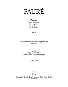 Gabriel Urbain Fauré Notenblätter Pavane op.50
