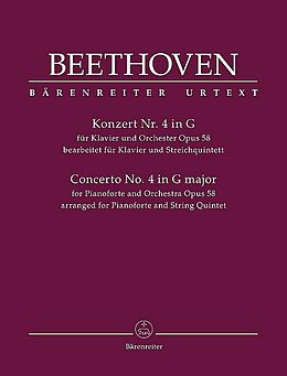 Ludwig van Beethoven Notenblätter Konzert G-Dur Nr.4 op.58 für Klavier und Orchester