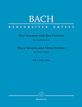 Johann Sebastian Bach Notenblätter 3 Sonaten und 3 Partiten BWV1001-1006