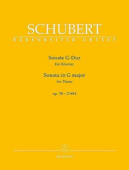 Franz Schubert Notenblätter Sonate G-Dur op.78 D894