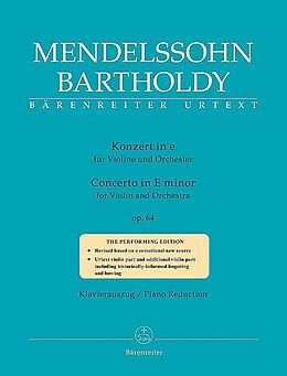 Felix Mendelssohn-Bartholdy Notenblätter Konzert e-Moll op.64 für Violine und Orchester (Spätfassung)