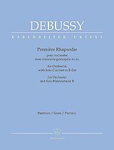 Claude Debussy Notenblätter Rhapsodie Nr.1