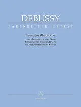 Claude Debussy Notenblätter Rhapsodie Nr.1 für Klarinette und Orchester