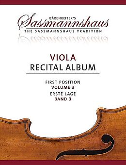  Notenblätter Sassmannshaus Viola Recital Album Band 3